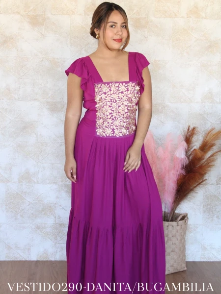 VESTIDO290-DANITA/BUGAMBILIA