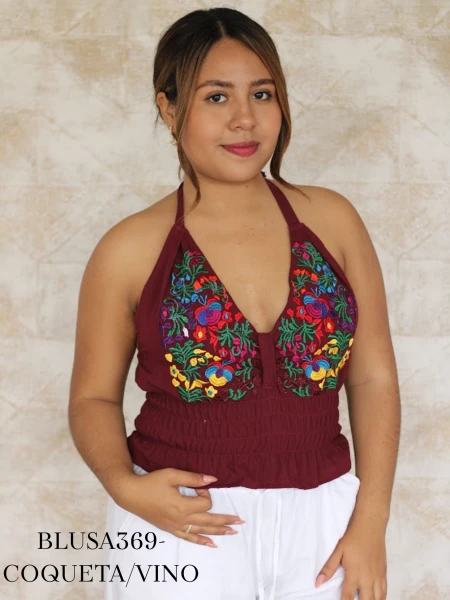 BLUSA369-COQUETA/VINO