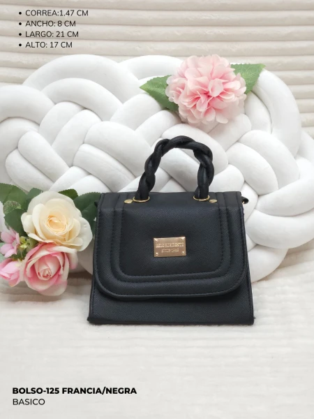 BOLSO-125 FRANCIA/NEGRA