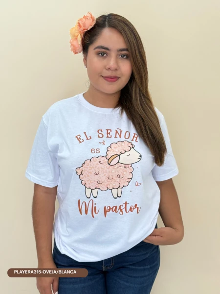 PLAYERA315-OVEJA/BLANCA