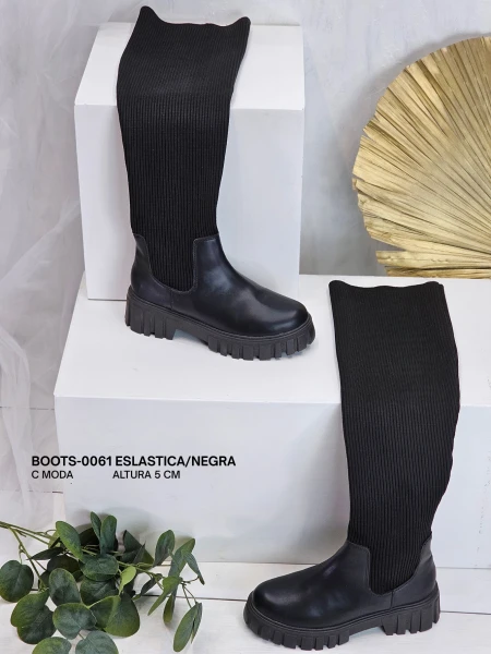 BOOTS-0061 ESLASTICA/NEGRA