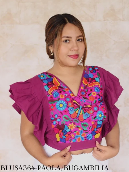 BLUSA364-PAOLA/BUGAMBILIA