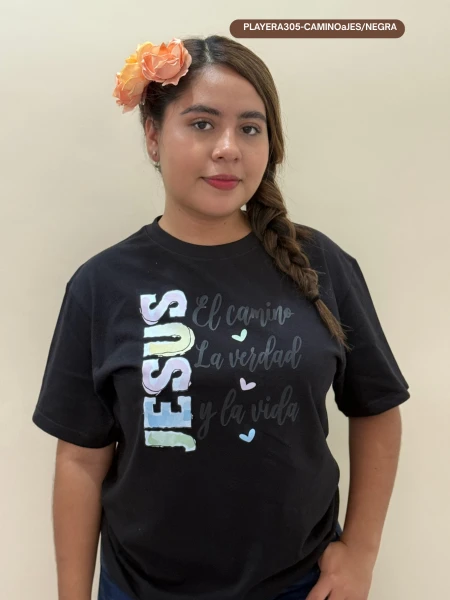 PLAYERA305-CAMINOaJES/NEGRA