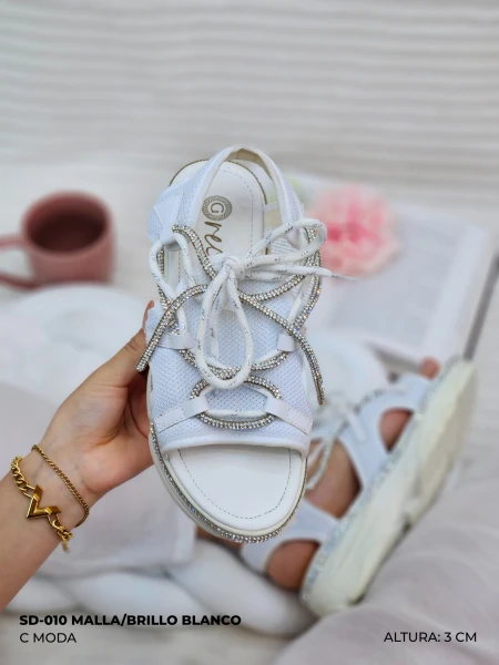 SD-010 MALLA/BRILLO BLANCO