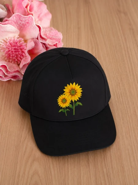 GORRA-014 GIRASOL/NEGRO