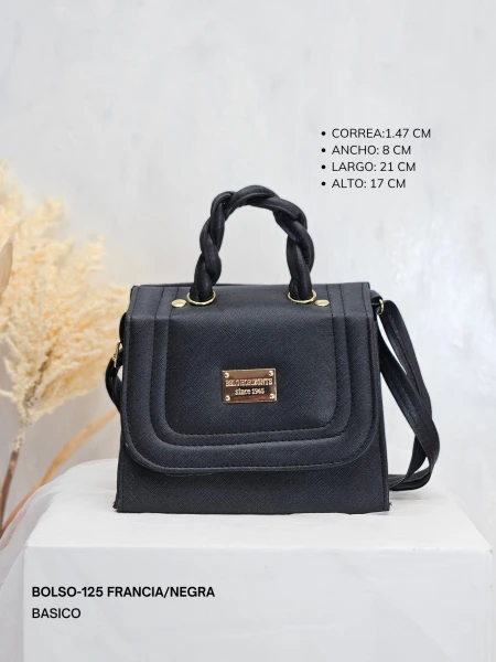 BOLSO-125 FRANCIA/NEGRA
