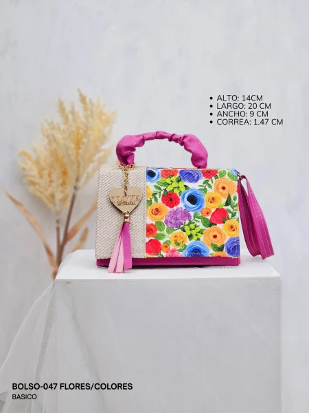 BOLSO-047 FLORES/COLORES