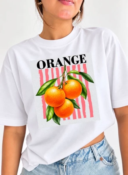 PLAYE-558 ORANGE/BLANCO
