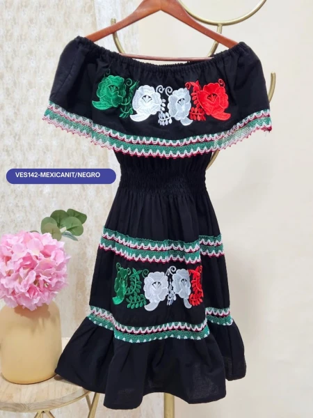 VES142-MEXICANIT/NEGRO