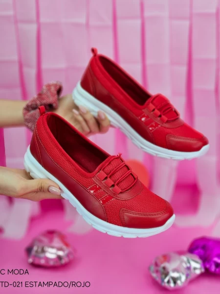 TD-021 ESTAMPADO/ROJO