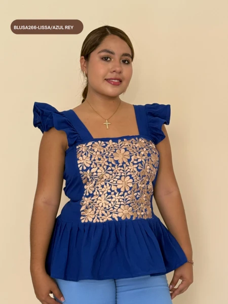 BLUSA266-LISSA/AZUL REY