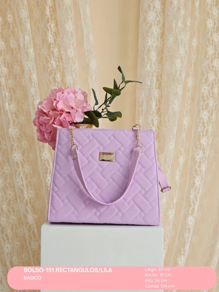 BOLSO-151 RECTANGULOS/LILA