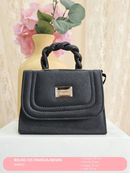 BOLSO-125 FRANCIA/NEGRA