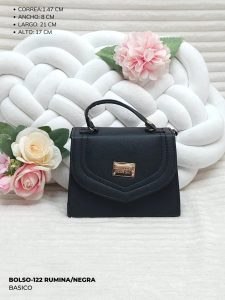 BOLSO-122 RUMINA/NEGRA