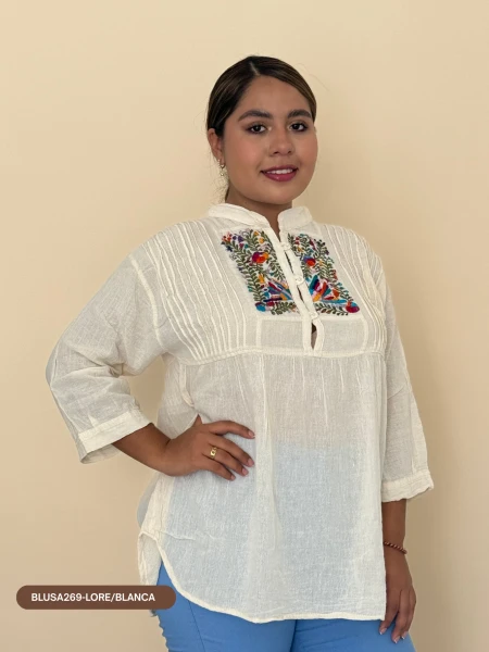 BLUSA269-LORE/BLANCA