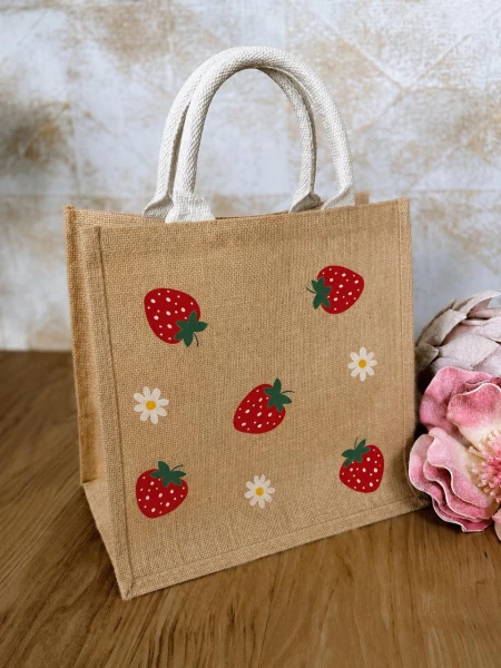 BOLSO-031 FRESAS/ROJA