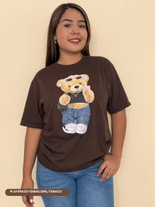 PLAYERA321-SWAG.GIRL/TABACO