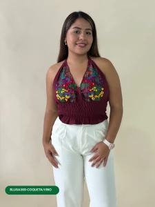 BLUSA369-COQUETA/VINO