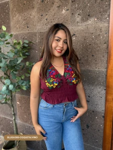 BLUSA369-COQUETA/VINO