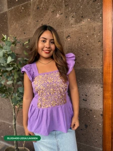 BLUSA406-LISSA/LAVANDA
