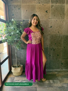 VESTIDO290-DANITA/BUGAMBILIA