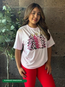 PLAYERA427-4PINOS/ROSA