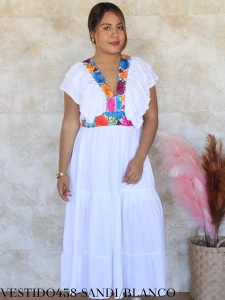 VESTIDO438-SANDI/BLANCO