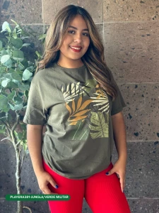 PLAYERA381-JUNGLA/VERDE MILITAR