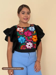 BLUSA275-FLORENTINA/NEGRA
