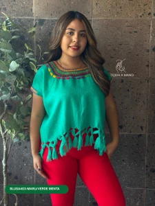 BLUSA403-MARU/VERDE MENTA