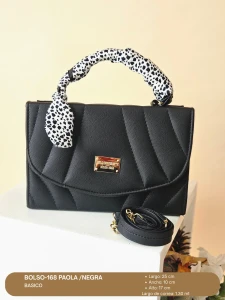 BOLSO-168 PAOLA /NEGRA