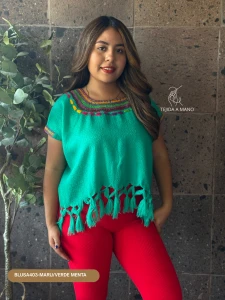 BLUSA403-MARU/VERDE MENTA